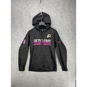 Nike Therma-Fit Men’s Small Washington Redskins Pullover Hoodie Black - Pink NFL